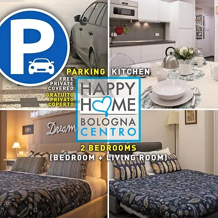 Happy Home Bo Centro Free Private Parking Bologna Buitenkant foto
